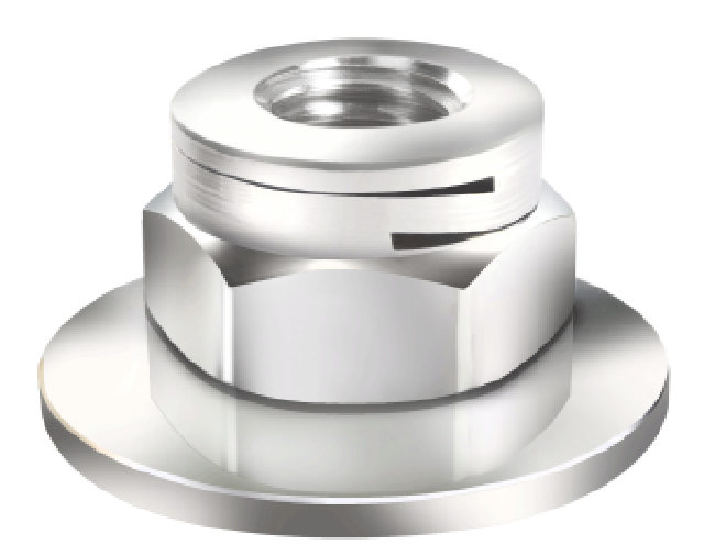 Lanfranco double slotted self-locking nut type ERM