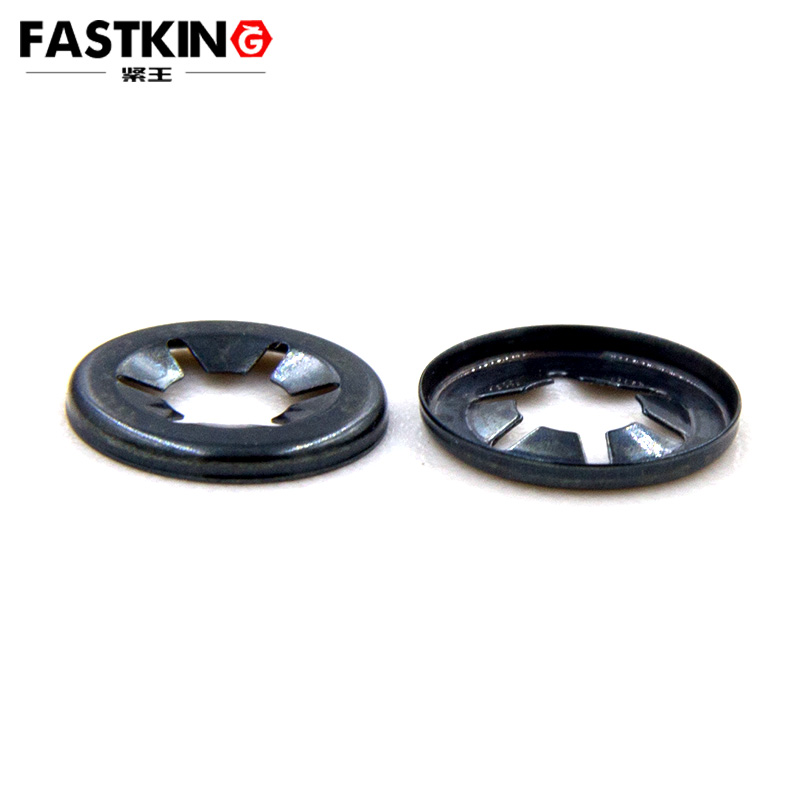 StarLock Spring, Steel, Blackened, U.S., Star Push Gasket, Detached Washer, Check Washer